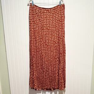 Maurices Printed Maxi Skirt Pull On Bohemian Size XL